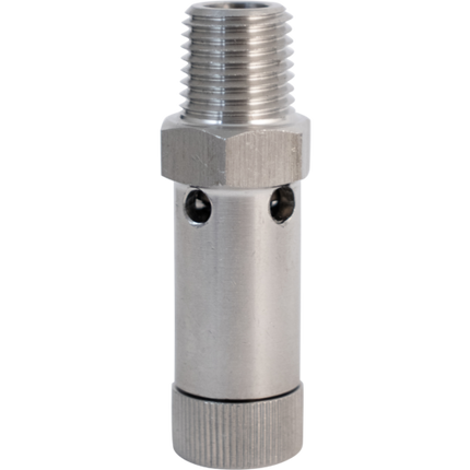 Komos - Stainless Adjustable Gas Pressure Relief Valve - 1/4 in. MPT