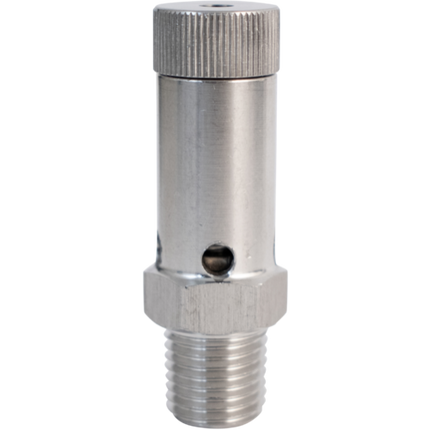 Komos - Stainless Adjustable Gas Pressure Relief Valve - 1/4 in. MPT