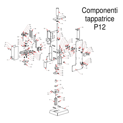 MEP - P12 Pneumatic Corker - Replacement Part - Spring (Pos. 58)
