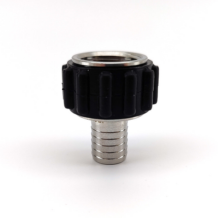 Quick Swivel Connector - Straight Barb - 13mm (1/2) - Complete w/ Nut & O-ring