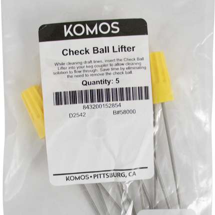 Komos - Keg Coupler Check Ball Lifter - Pack of 5