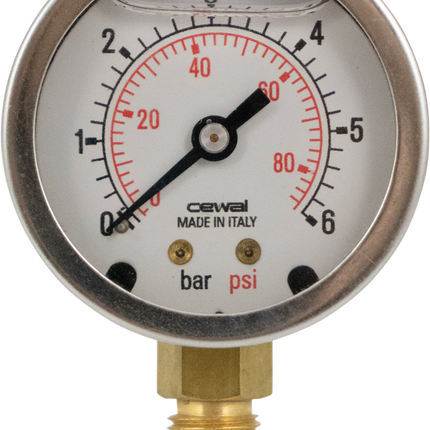Replacement Pressure Gauge for Wine Plate Filter W/ Noryl Plates