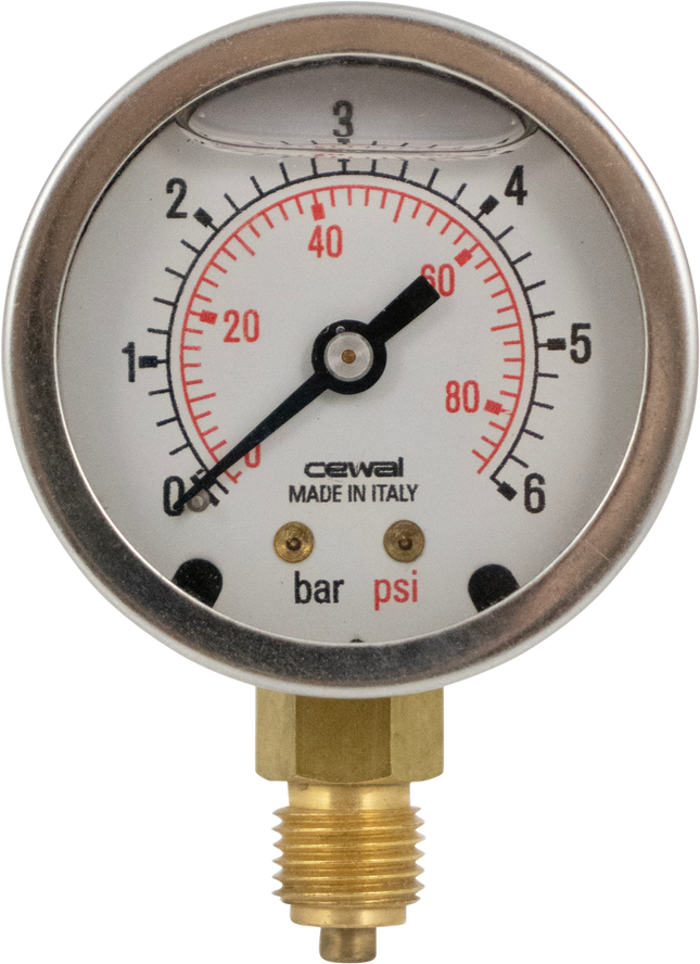 Replacement Pressure Gauge for Wine Plate Filter W/ Noryl Plates
