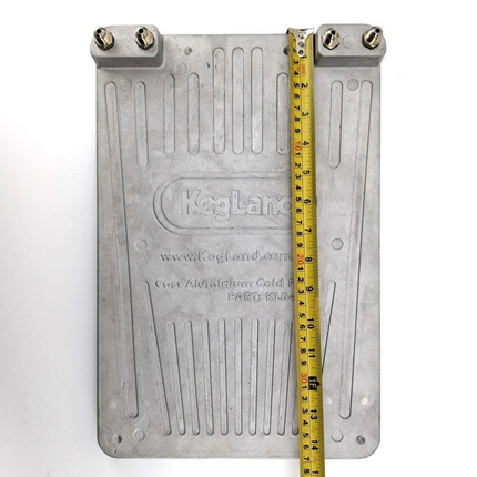 KegLand Cast Aluminum Cold Plate - 2 Lines