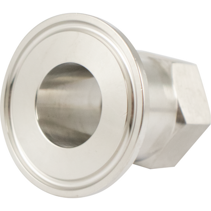 Stainless - 1.5 in. T.C. x 3/4 in. Female BSPP