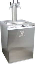 Komos V2 Deluxe Kegerator with Stainless Tower and NukaTap Faucets - PLACEHOLDER
