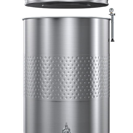 Marchisio - 300 L Variable Capacity Tank - Flat Bottom - w/ Cooling Jacket, T.C. Valves