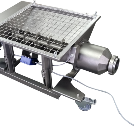 EnoItalia - Mortorized Collection Bin (Receiving Hopper) for Lobe Rotor Pump