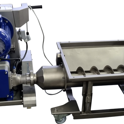 EnoItalia - Lobe Rotor Eurofill Pump - Automatic Control Panel and Motorized Collection Bin (Receiving Hopper)