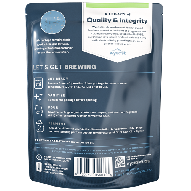 Yeast (Liquid) - Wyeast (Belgian Lambic Blend) 