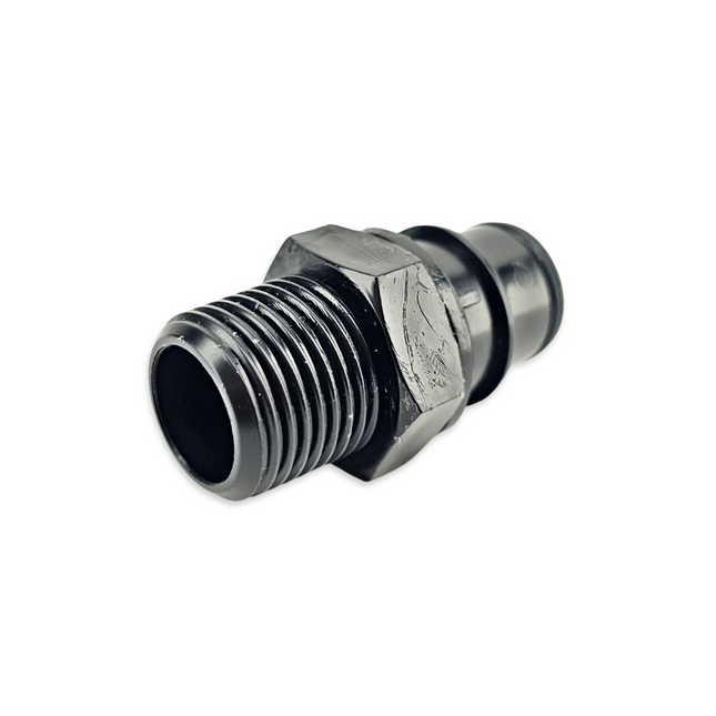 JoinTech - Plastic Male Quick Disconnect (QD) - 1/2 in. Male BSPT - Dry Break