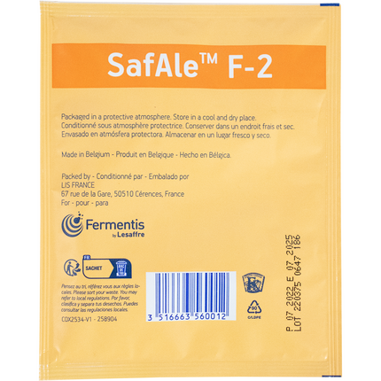 Fermentis Dry Yeast - SafAle F-2 (25 g)