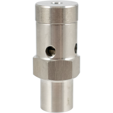 Stainless Gas Pressure Relief - No Threads (for Conical)