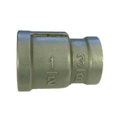 Stainless Reducing Coupler 3/8 in FPT x 1/2 in FPT