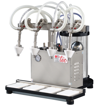 ILTEC Ultrafiller 4 - Vacuum Bottle Filler - 4 Spout for High Viscosity Fluids - Pomodoro - (Pneumatic)