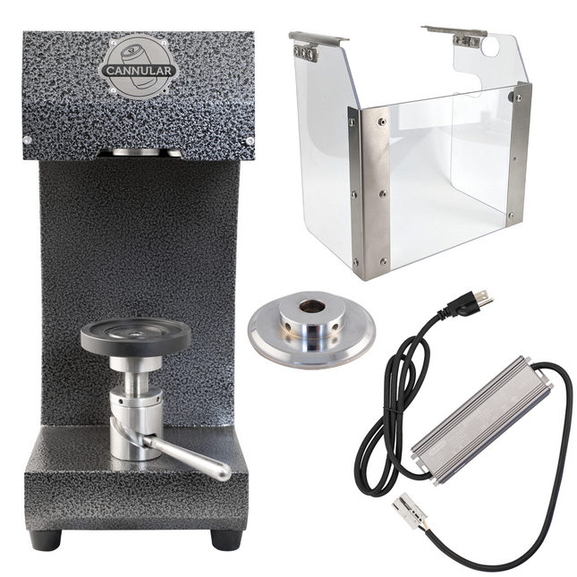Cannular Pro Compact Semi-Auto Canning Machine - Bench Top Aluminum & Tin Can Seamer