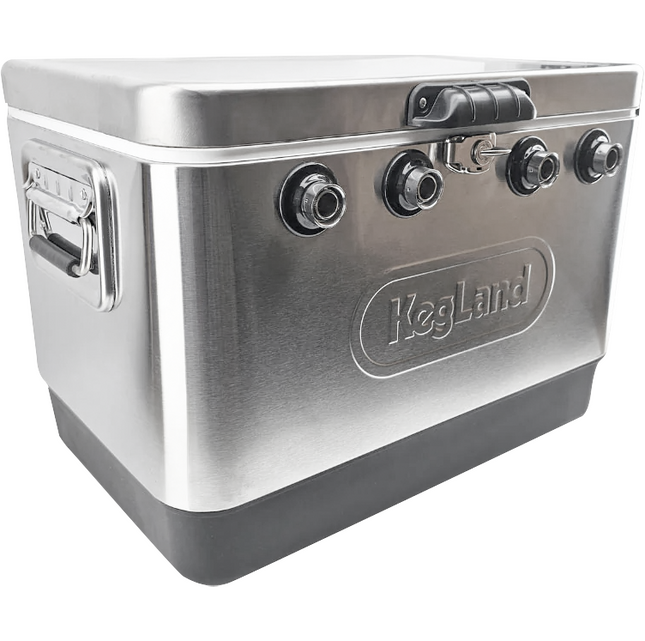 KegLand Stainless 4 Tap Jockey Box - w/o Faucets