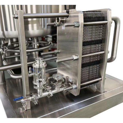 MB - Oil Heated Brewhouse - 3.5 bbl - 3 Vessel w/ Rake, Grist Case, Foremash (Grist Hydrator)