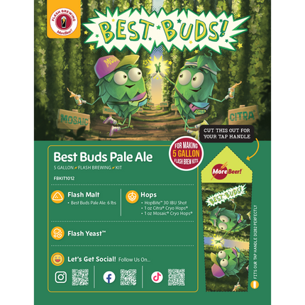 Best Buds Pale Ale Flash Brewing Kit - 5 Gallons