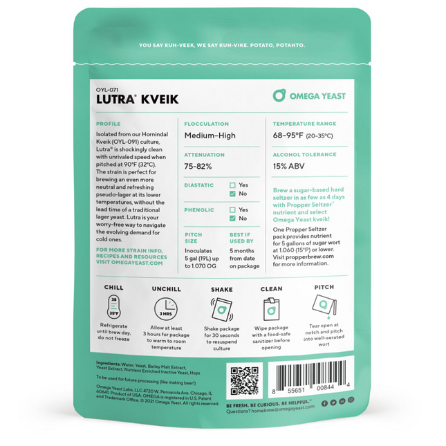 Omega Yeast - Lutra Kveik