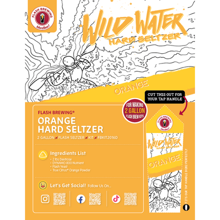 Seltzer Flash Brewing Kit - 2 Gallons - Orange