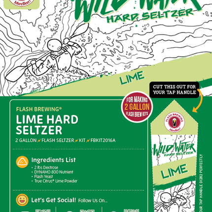 Seltzer Flash Brewing Kit - 2 Gallons - Lime