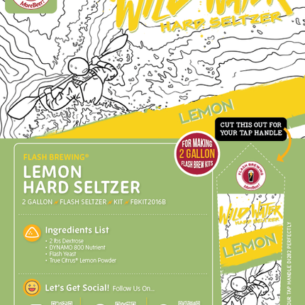 Seltzer Flash Brewing Kit - 2 Gallons - Lemon