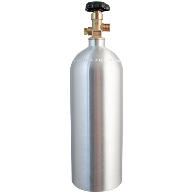 5 lb CO2 Tank | Premium Aluminum | CGA320 Valve | US DOT Approved