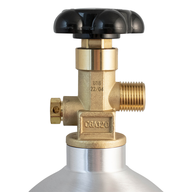 5 lb CO2 Tank | Premium Aluminum | CGA320 Valve | US DOT Approved