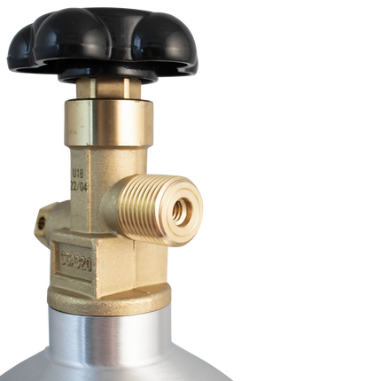 5 lb CO2 Tank | Premium Aluminum | CGA320 Valve | US DOT Approved