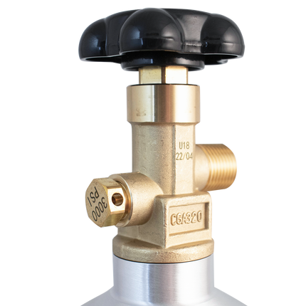 5 lb CO2 Tank | Premium Aluminum | CGA320 Valve | US DOT Approved