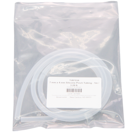 MB - Orthos - 7 mm x 4 mm Silicone Pinch Tubing - 1m / 3.28 ft.