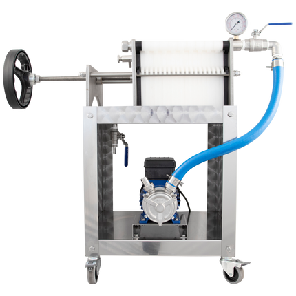 EnoItalia Plate Filter - 20 Plate - Trolley Style w/ Pump - Cosmetic Defect
