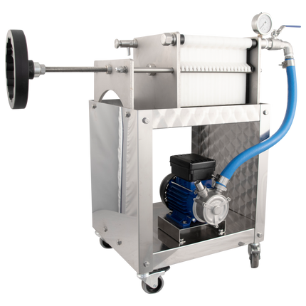 EnoItalia Plate Filter - 40 Plate - Trolley Style w/ Pump
