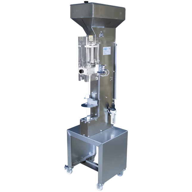 MEP - P12 Pneumatic Corker w/ Hopper - Complete with Stainless Trolley
