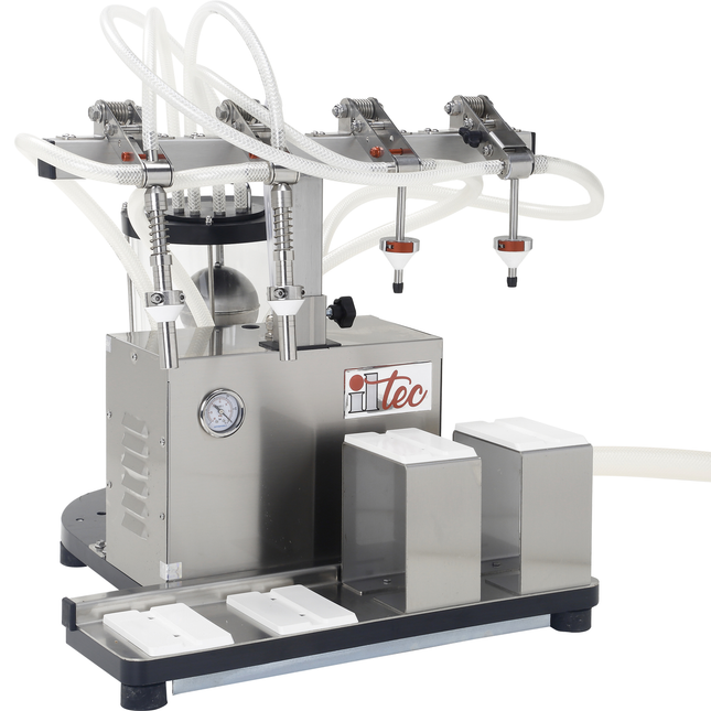 ILTEC Ultrafiller 4 - Vacuum Bottle Filler - 4 Spout Mixed Nozzles (110V)