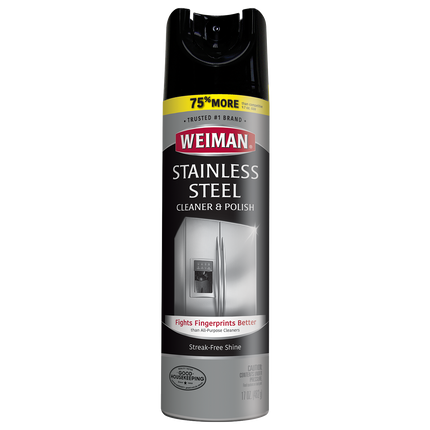 Weiman Stainless Steel 3-in-1 Clean + Shine + Protect - 17 oz Aerosol