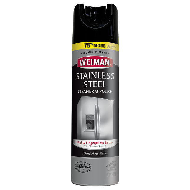 Weiman Stainless Steel 3-in-1 Clean + Shine + Protect - 17 oz Aerosol