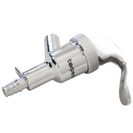 Torpedo Keg Faucet - Stainless Steel - Handheld (Picnic Tap) - 1/4 in. Barb