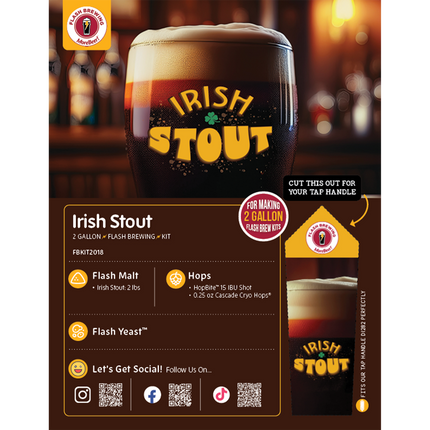 Irish Stout Flash Brewing Kit - 2 Gallons