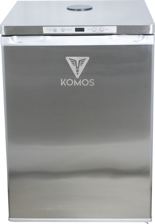 Komos V2 Kegerator Deluxe Stainless with Komos Regulator - REFRIGERATOR ONLY - COSMETIC DEFECT