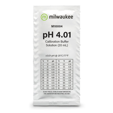 Milwaukee - M10004B pH 4.01 Calibration Solution Sachets (25)