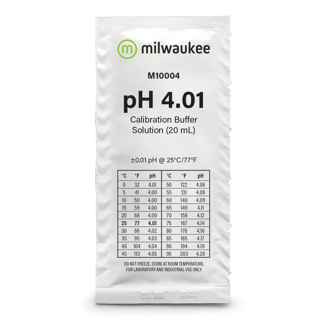 Milwaukee - M10004B pH 4.01 Calibration Solution Sachets (25)