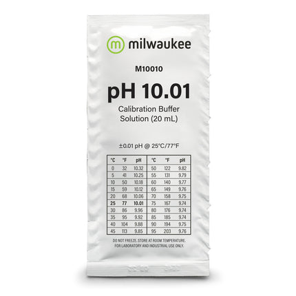 Milwaukee - M10010B pH 10.01 Calibration Solution Sachets (25)