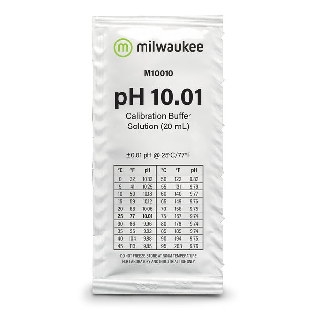 Milwaukee - M10010B pH 10.01 Calibration Solution Sachets (25)
