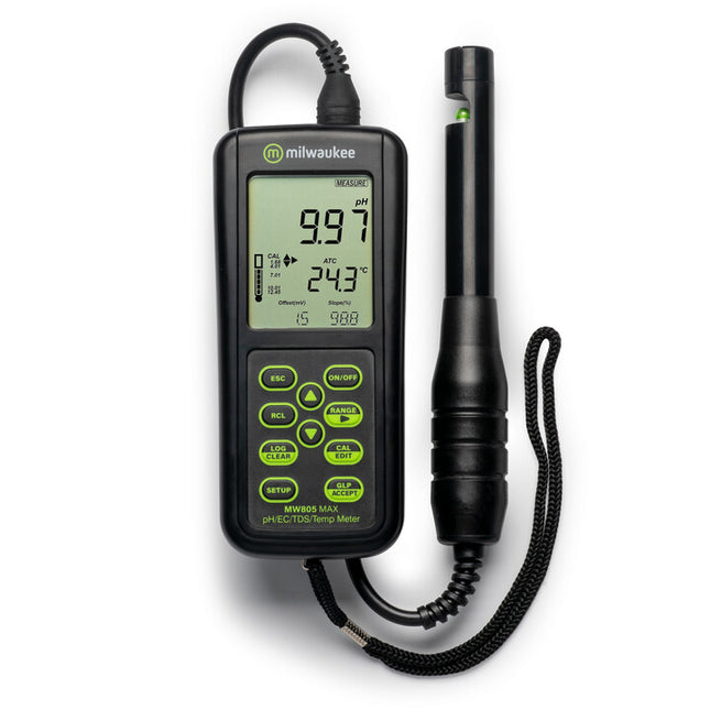 Milwaukee - MW805 MAX 4-in-1 pH/EC/TDS/Temp. Combo Meter