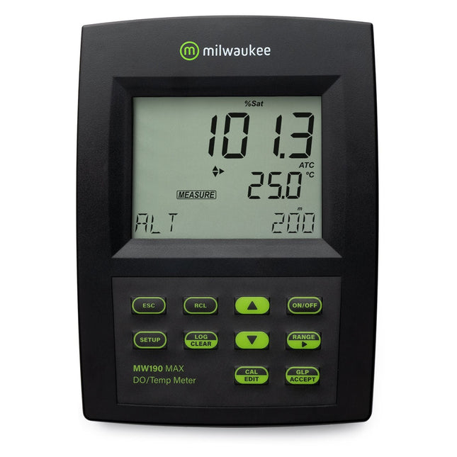 Milwaukee - MW190 MAX Dissolved Oxygen Bench Meter