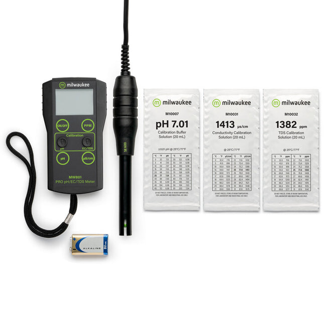 Milwaukee - MW801 PRO 3-in-1 Low Range pH, EC, TDS Combo Meter