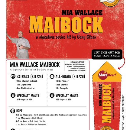 Kit (Extract) - Gary Glass' Mia Wallace Maibock - Liquid Malt Extract