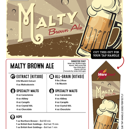 Kit (Extract) - Malty Brown Ale - Liquid Malt Extract